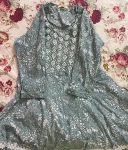 Elegant Floral Print Kurta