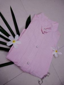 Strip Back Tie Shirt