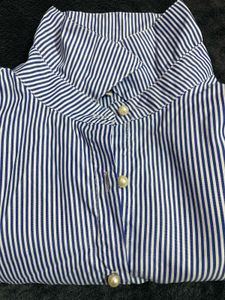 Striped Pearl Embellished Shirt