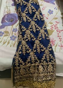 Elegant Blue &amp; Gold Kurta Set