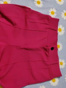 Pink Wide Leg Trousers