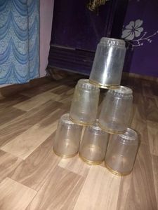 Set of 6 Plastic Glasses