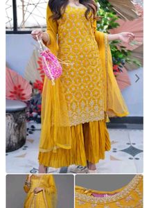 Combo Of 2 Sharara  Set &amp; 1Jumpsuit