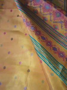 1 Silk Saree ; Colour: YELLOW printed