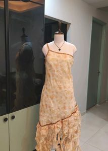 💥SALE💥Imported Luxe Beaded Dress With Frills