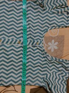 Chic Zigzag Kurta Set with Dupatta – Stylish