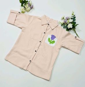Cute Floral Pocket shirt