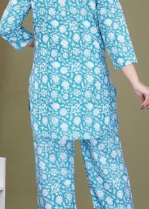 Women Sky Blue Cooed Set