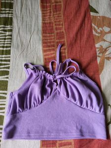 Cute Purple Crop Top