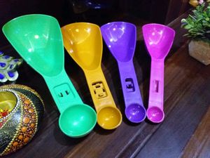 🆕️ Set Of 4 Dual Side Serving &amp;  Measurung Spoons