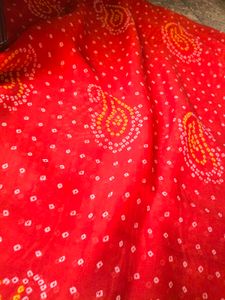 Red Embroidered Dupatta