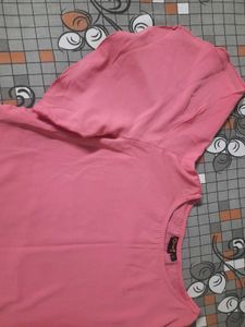 Pink Color Butterfly Sleeve Top