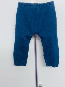 Cute Blue Knit Baby Pants