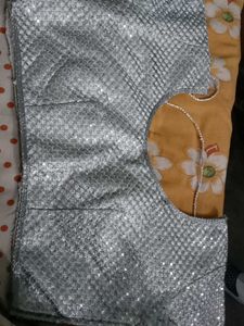 Silver Sequin Blouse