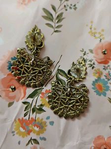 Silver Jhumka Earrings,multicolor Pecock Earring