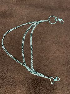 Silver Multi-Chain Belt Detail