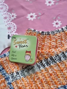 Unique Knitted Top &amp; Padded Pants Set