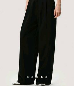 Savana Black Wide Leg Trouser