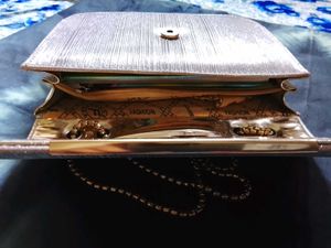 Sparkly Gold Chain Bag