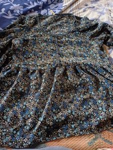 Floral Print Babydoll Top