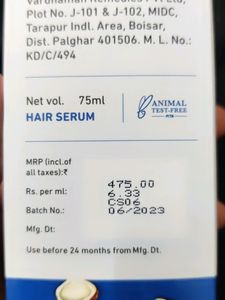 Plum Coconut &amp; Squalane Hair Serum