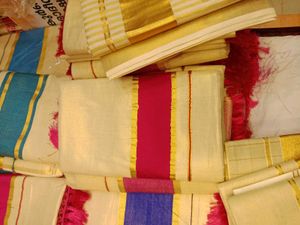Onam Kerala Kasavu Saree