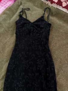 Black Sequin Bodycon Dress