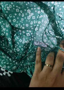 Green Floral Midi Sundress