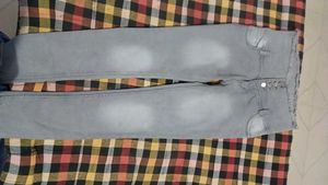 Gray Wash High Waisted Jeans