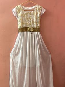 White & Gold Dress