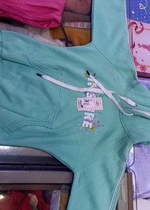 Cute Mint Green Hoodie size 40,44   l, xxl