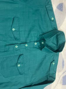 Beautiful aqua colour Cotton Kurta