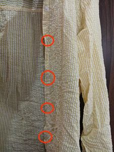 Casual Yellow Shirt Length (24)