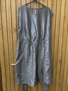 H&amp;M. Metallic Dress With Tie Up At Back