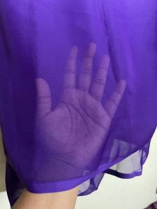 Purple Ombre Saree
