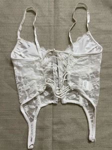 White Lace Corset