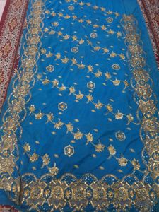 vintage aari work saree