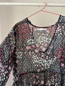 Black Floral Maxi Dress