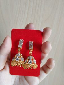 STONE GOLDEN EARRINGS 😍