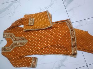 A Beautiful Golden Colour Dress ✨