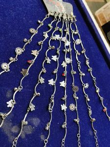 Silver Anklets cum braclete