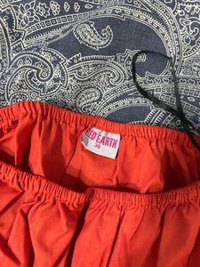 Red Off-the-Shoulder Top