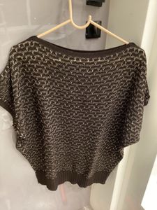 Stylish Brown Knit Top
