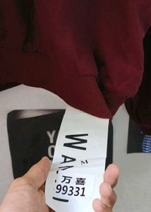 Burgundy Layered Collar Top
