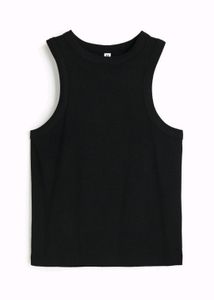 H&amp;M Black Ribbed Top