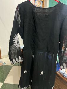 Black Embroidered Tunic
