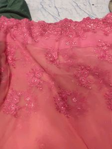 Net Saree With Embodry Work . Only 2 Time Wear  #saree #net      Bust Size 40 Of Blouse