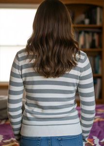 cute Striped Knit Sweater