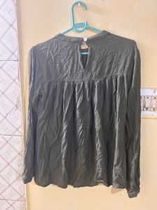 Elegant Olive Green Top