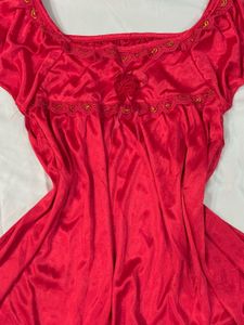 Satin Raspberry Slip